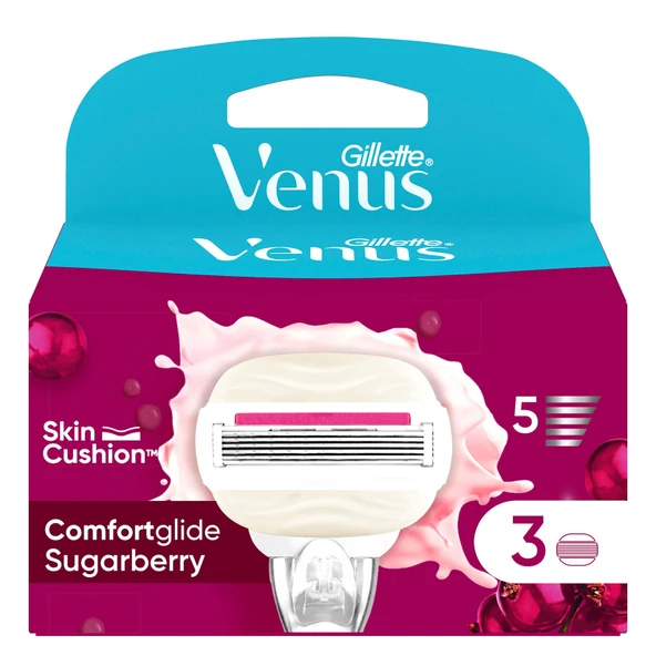 Gillette Venus Sugarberry Miami Yedek Bıçak 3'lü (6'li Paket) ürün görseli 1