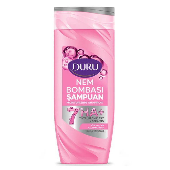 Duru Nem Bombası Güç ve Parlaklık Şampuan 600 Ml (5'li Paket) ürün görseli 1