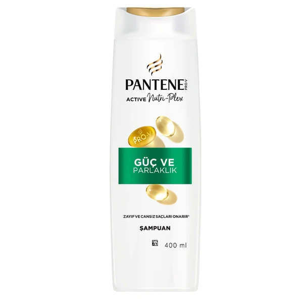 Pantene Güç ve Parlaklık Şampuan 400 Ml (4'li Paket) ürün görseli 1