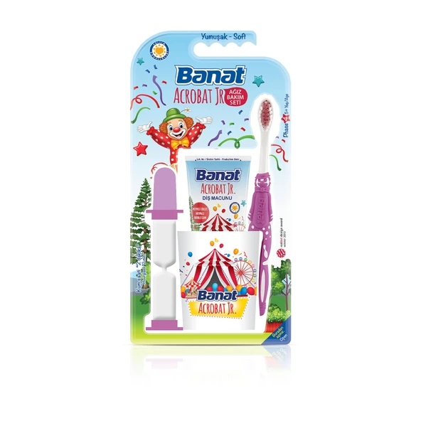 Banat Acrobatjr Cocuk Agız Bakım Setı (2'li Paket) ürün görseli 1