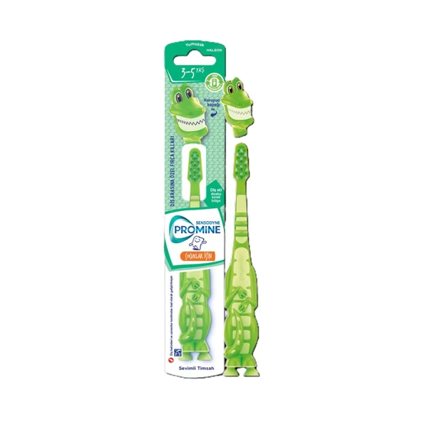 Sensodyne Promine Çocuk 3-5 Yaş Sevimli Timsah Diş Fırçası (6'li Paket) ürün görseli 1