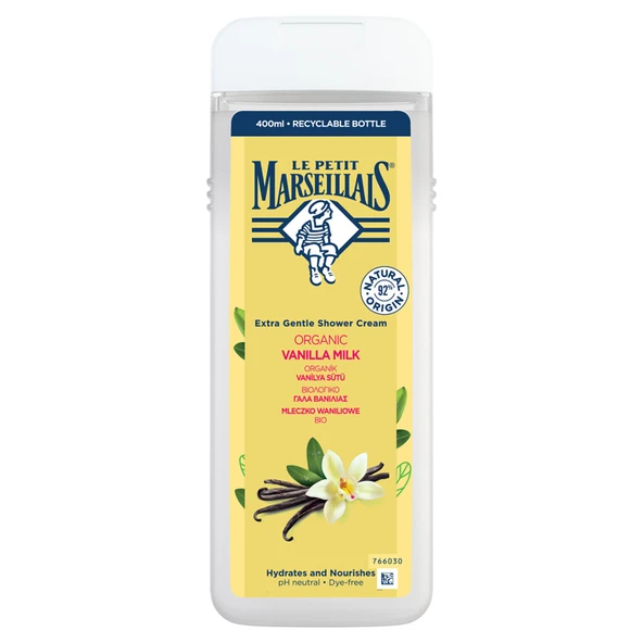Le Petit Marseillais Vanilya Sütü Duş Jeli 400 Ml (8'li Paket) ürün görseli 1