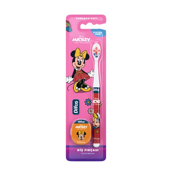 Difaş Minnie Mouse Diş Fırçası 8-14 Yaş (4'li Paket) ürün görseli 1