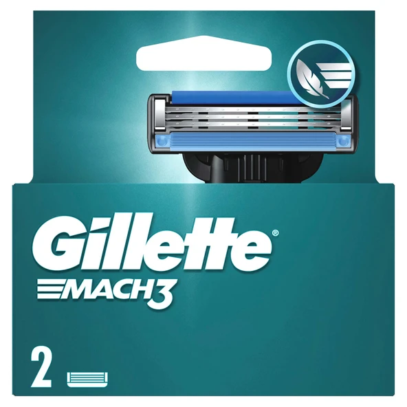 Gillette Mach3 Yedek Tıraş Bıçağı 2 Adet (4'li Paket) ürün görseli 1