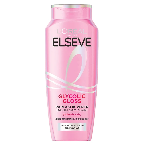 Elseve Glycolic Gloss Parlaklık Veren Bakım Şampuanı 300 Ml (7'li Paket) ürün görseli 1