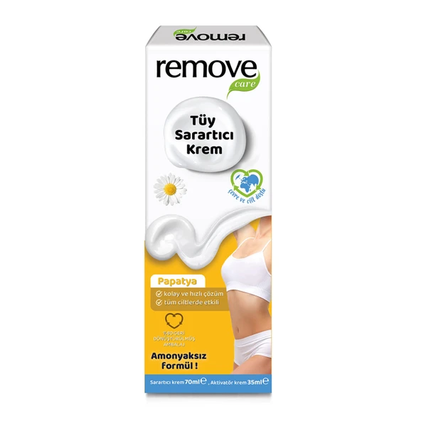 Remove Care Tüy Sarartıcı Krem Amonyaksız 70+35 Ml (7'li Paket) ürün görseli 1