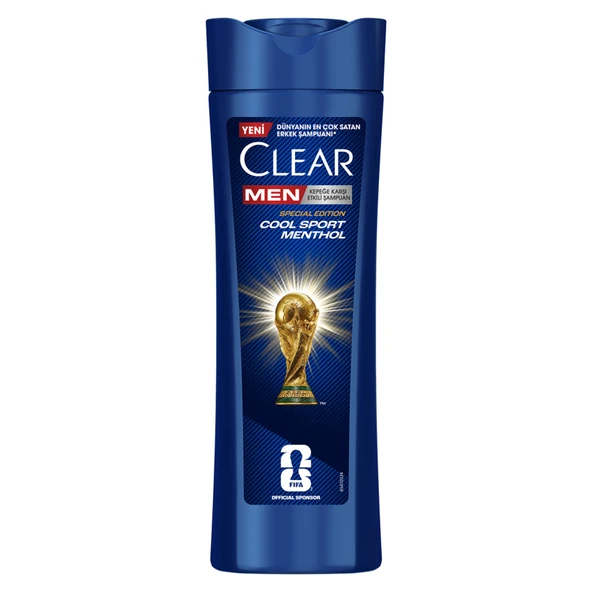 Clear Men Kepeğe Karşı Etkili Şampuan Cool Sport Menthol Ferahlatıcı Mentol Etkisi 350 ml (4'li Paket) ürün görseli 1