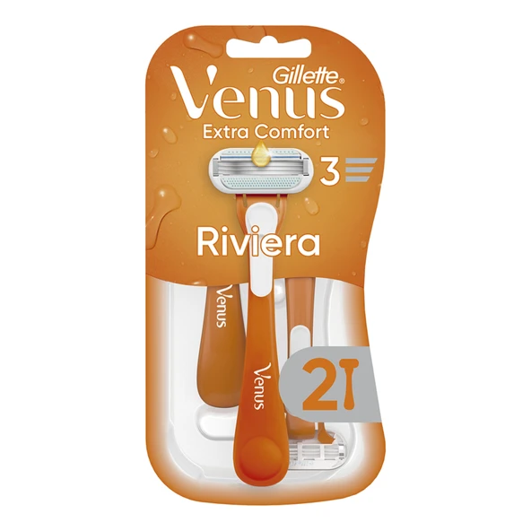 Gillette Venus Tıraş Makinesi Riviera Kadın 2'li (7'li Paket) ürün görseli 1