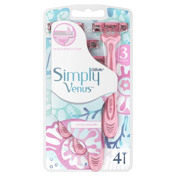 Gillette Venus Simply3 4'lü (2'li Paket) ürün görseli 1