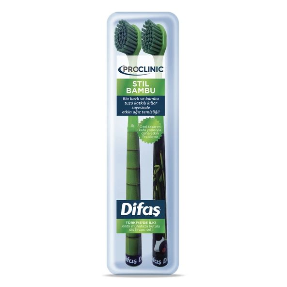 Difaş Proclınıc Stıl Bamboo Diş Fırçası 1+1 (6'li Paket) ürün görseli 1