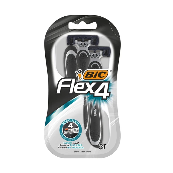 Bic Flex 4 Comfort 3'lü Blister (7'li Paket) ürün görseli 1