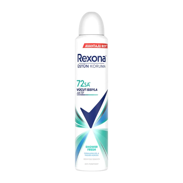 Rexona Kadın Sprey Deodorant Shower Fresh 200 ml (2'li Paket) ürün görseli 1