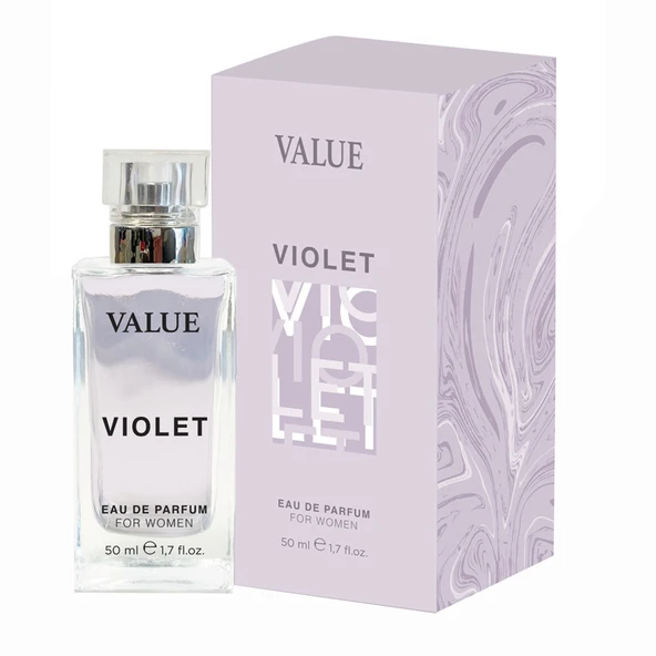 Value Violet Eau De Parfum For Women 50 Ml (8'li Paket) ürün görseli 1