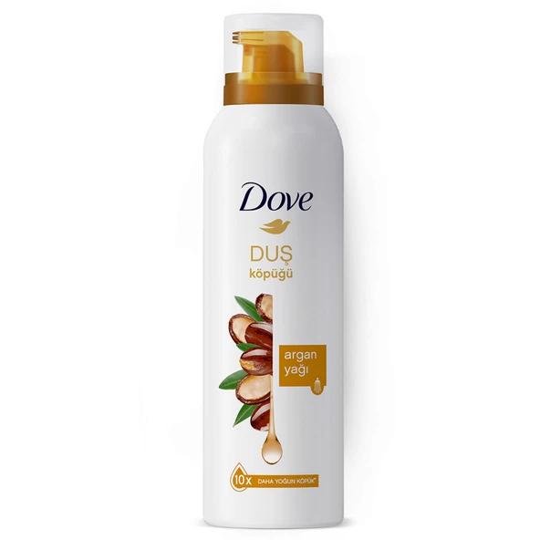 Dove Köpük Duş Jeli Argan Yağı 10 Kat Daha Yoğun Köpüğe Sahip Kremsi Formül 200 Ml (4'li Paket) ürün görseli 1