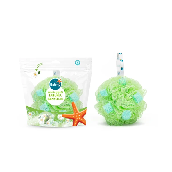 Balmy Zeytin Çiçeği Sabunlu Banyo Lifi (7'li Paket) ürün görseli 1