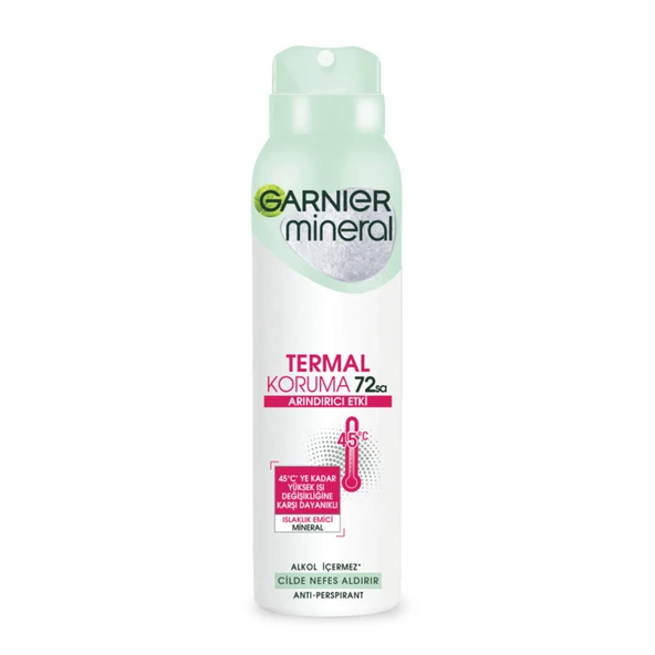 Garnier Mineral Termal Koruma Sprey Deodorant (5'li Paket) ürün görseli 1
