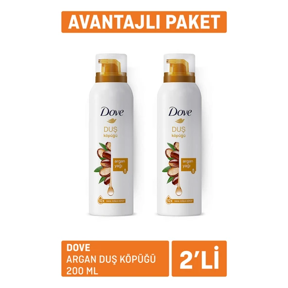 Dove Argan Duş Köpüğü  200Ml x 2 ürün görseli 1