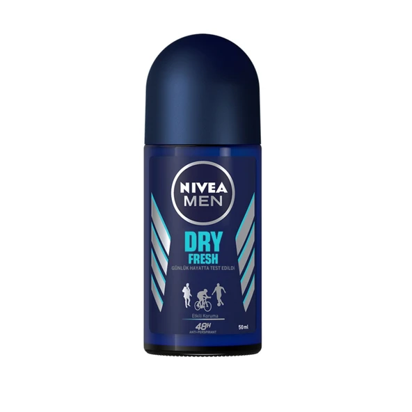Nivea Dry Fresh Erkek Roll-On Deodorant 50 Ml (3'li Paket) ürün görseli 1