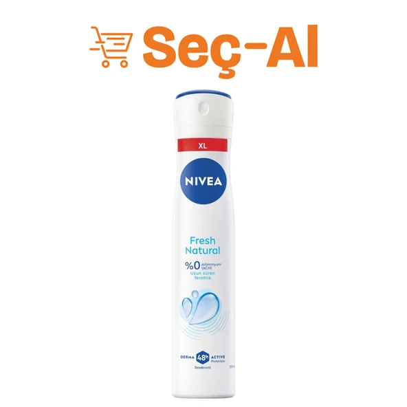 Nivea Fresh Natural Kadın Sprey Deo 200 Ml (4'li Paket) ürün görseli 1