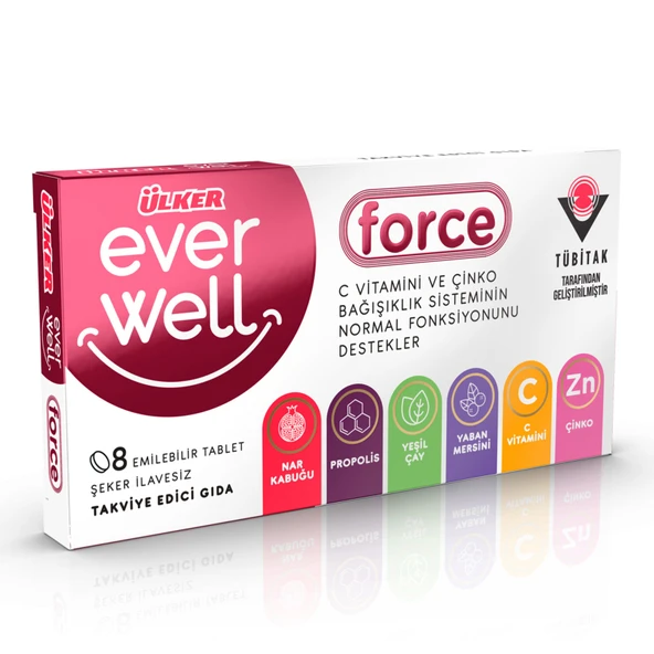 Ülker Everwell Defence Çiğneme Tableti 8 Adet 13.6 G (5'li Paket) ürün görseli 1