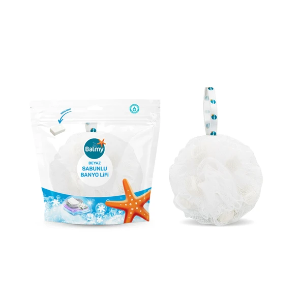 Balmy Beyaz Sabunlu Banyo Lifi (3'li Paket) ürün görseli 1