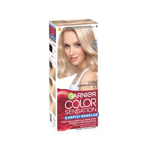 Garnier Çarpıcı Renkler 111 Ekstra Açık Gümüş Sarısı 110 Ml (8'li Paket) ürün görseli 1