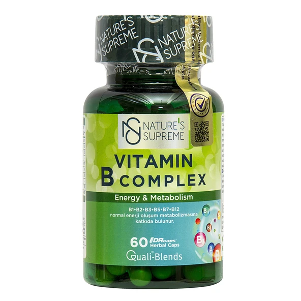 Nature's Supreme Vitamin B Complex 60 Tablet (4'li Paket) ürün görseli 1