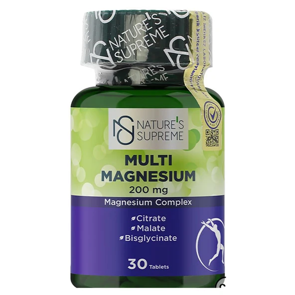 Nature's Supreme Multi Magnesium Complex 30 Tablet (3'li Paket) ürün görseli 1