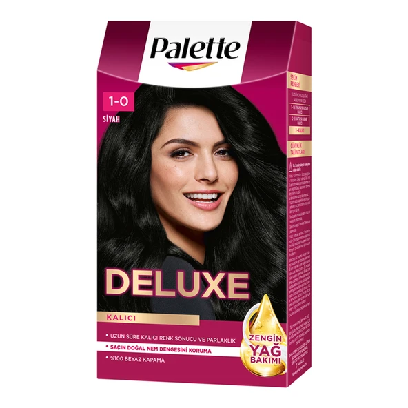 Palette Deluxe 1-0 Siyah Saç Boyası 115 Ml (3'li Paket) ürün görseli 1