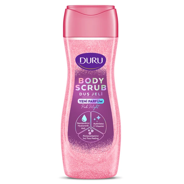 Duru Body Scrub Pink Delight Duş Jeli 450 Ml (8'li Paket) ürün görseli 1
