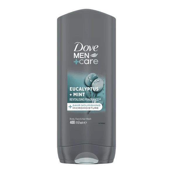 Dove Men +Care Eucalyptus + Mınt Duş Jeli 400 Ml (8'li Paket) ürün görseli 1