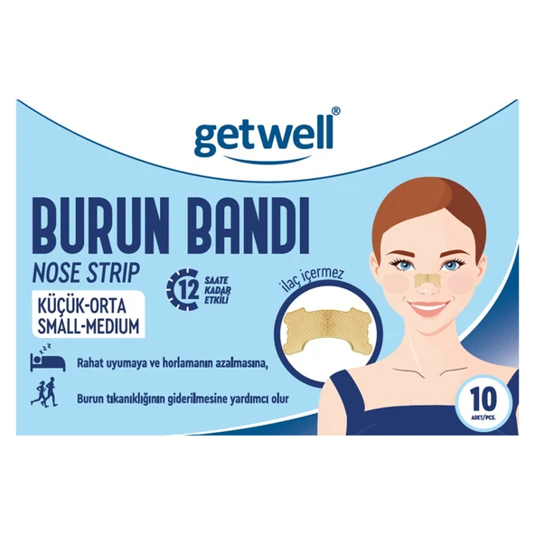 Getwell Burun Bandı Küçük - Orta Boy (8'li Paket) ürün görseli 1