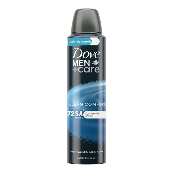 Dove Men Clean Comfort Sprey Deodorant 150 Ml (6'li Paket) ürün görseli 1