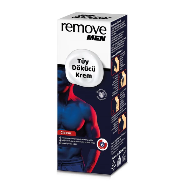 Remove Men Tüy Dökücü Krem For Men Klasik 100Ml (8'li Paket) ürün görseli 1