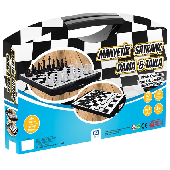 Ca Games Çantalı Manyetik 3'lü Oyun (5'li Paket) ürün görseli 1