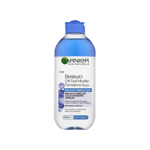Garnier Besleyici Çift Fazlı Micellar Temizleme Suyu 400ML (6'li Paket) ürün görseli 1