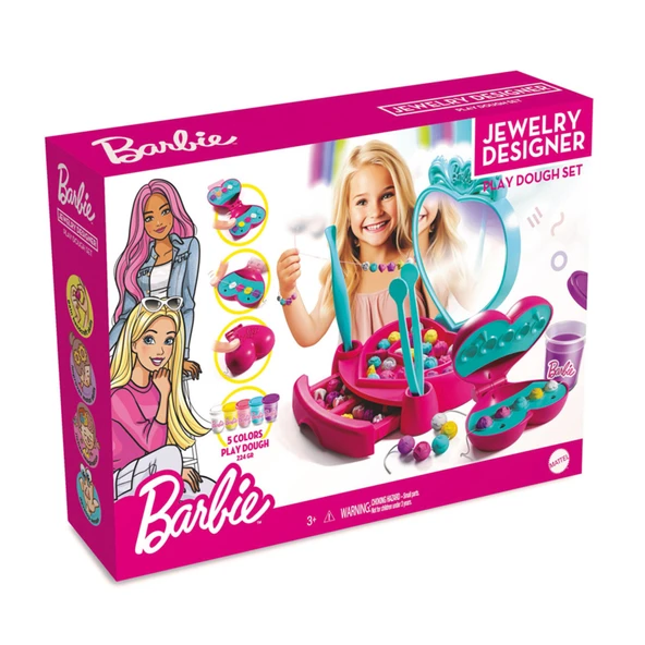 Barbie Takı Tasarla Hamur Seti 280 G (2'li Paket) ürün görseli 1