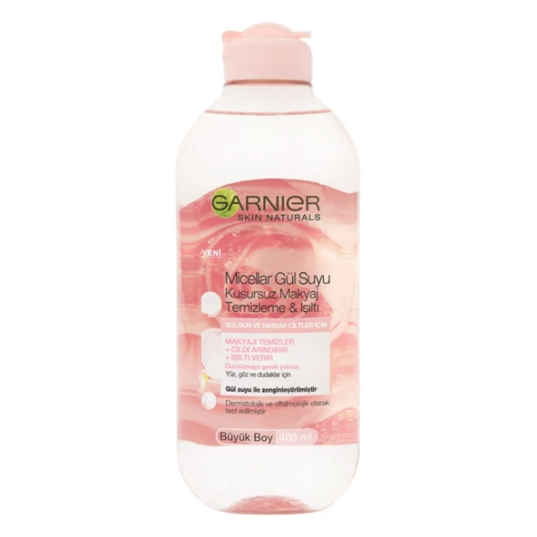 Garnier Micellar Gül Suyu Kusursuz Makyaj Temizleme & Işıltı 400ML (6'li Paket) ürün görseli 1