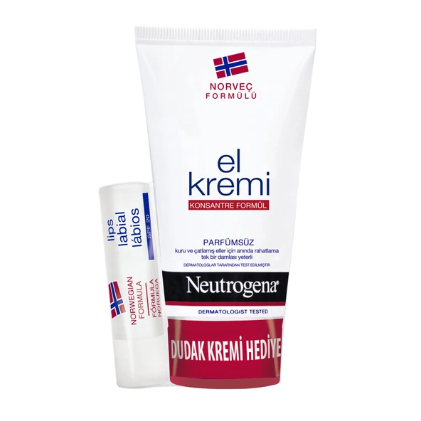 Neutrogena Parfümsüz El Kremi Ve Dudak Nemlendirici Hediyeli Set (8'li Paket) ürün görseli 1