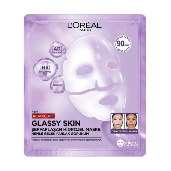 L'Oréal Paris Revitalift Glassy Hidrojel Mask 25 G (7'li Paket) ürün görseli 1