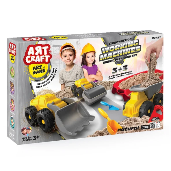 Art Craft İş Makineleri Kum Seti 750 G (6'li Paket) ürün görseli 1