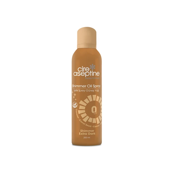 Cire Aseptine Işıltılı Sprey Güneş Yağı 0 SPF 200 Ml (3'li Paket) ürün görseli 1