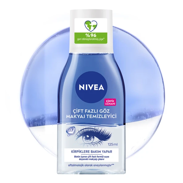 NIVEA Make Up Expert Çift Fazlı Göz Makyaj Temizleyici 125ml (6'li Paket) ürün görseli 1