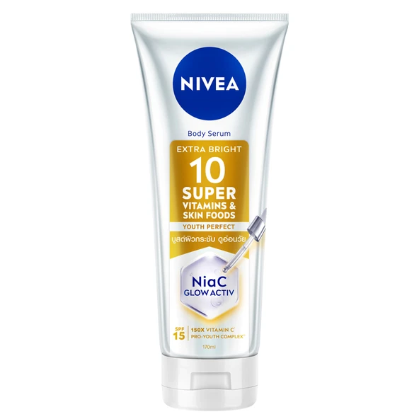 NIVEA Super10 Serum Etkili Aydınlatıcı ve Sıkılaştırıcı Vücut Bakım Losyonu 170 Ml (3'li Paket) ürün görseli 1