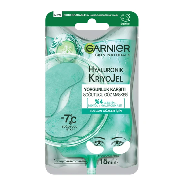 Garnier Hyaluronik Kriyojel Soğutucu Göz Maskesi 5 G (5'li Paket) ürün görseli 1