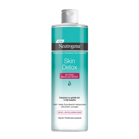 Neutrogena Skin Detox Micellar Water, 400 ml (3'li Paket) ürün görseli 1