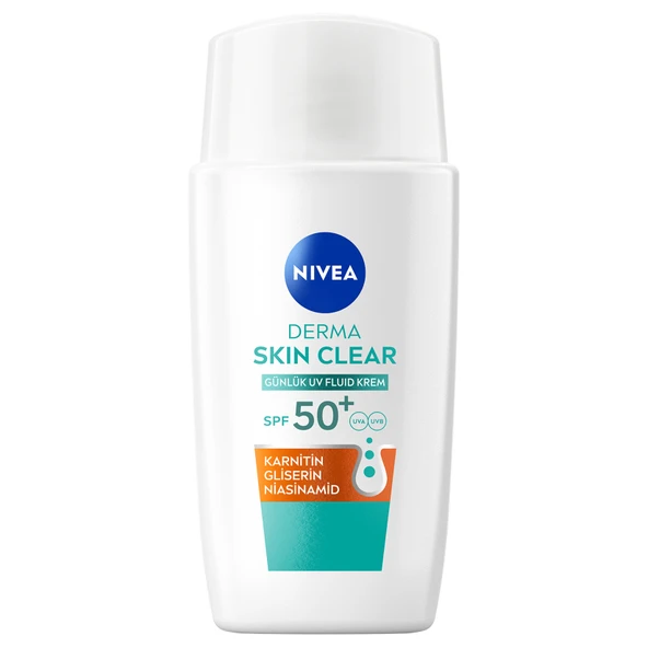 Nivea Derma Skin Günlük SPF50 UV Fluid Krem 40 Ml (2'li Paket) ürün görseli 1