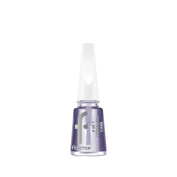 Flormar 4 in 1 Complete Çok Yönlü Bakım Yapan Tırnak Cilası - 000 Transparent (8'li Paket) ürün görseli 1