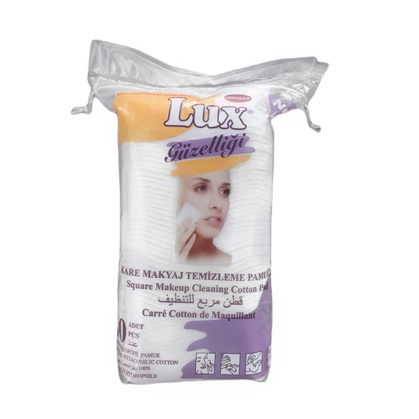 Lux Disk Kare Makyaj Temizleme Pamuğu 40'lı (5'li Paket) ürün görseli 1