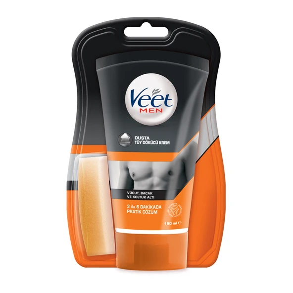 Veet Men Duşta Tüy Dökücü Krem 150 Ml (8'li Paket) ürün görseli 1